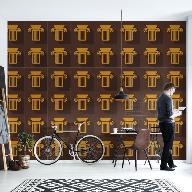 Papel Pintado Diseñador de columnas griegas Iónico (Sala de estar)