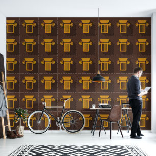 Papel Pintado Diseñador de columnas jónicas griegas