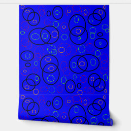 Papel Pintado Diseño azul geométrico