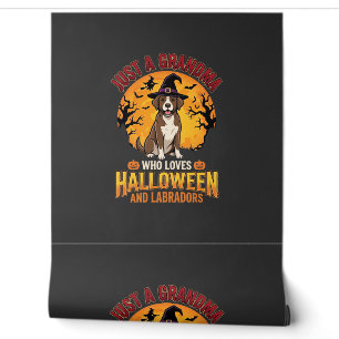 Papel Pintado Diseño de abuela de Labrador Halloween_1