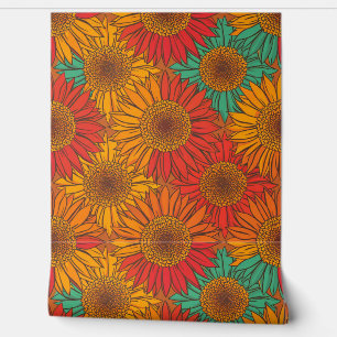 Papel Pintado Diseño de arte en el Muro del Girasol