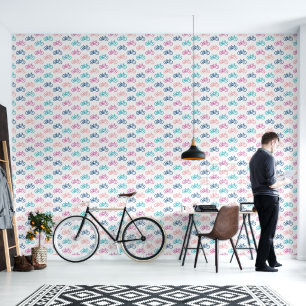 Papel Pintado Diseño de bicicletas coloridas
