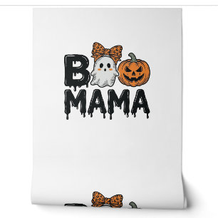 Papel Pintado Diseño de camiseta Boo Mama Halloween Fantasma Cal