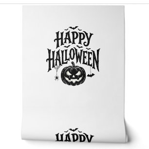 Papel Pintado Diseño de camiseta de murciélago de calabaza feliz