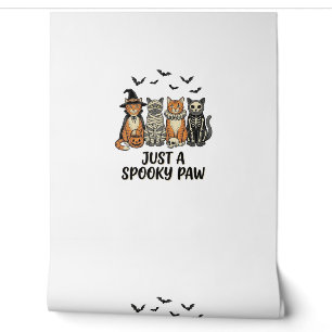 Papel Pintado Diseño de camiseta vintage de gatos de Halloween S