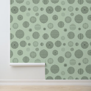 Papel Pintado Diseño de círculos abstractos