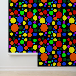 Papel Pintado Diseño de círculos coloridos