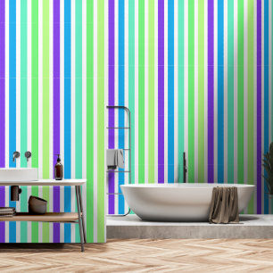 Papel Pintado Diseño de colores rayados de su propia elección de