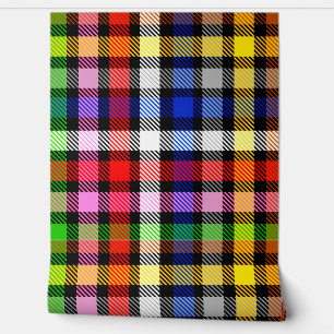 Papel Pintado Diseño de Cuadro Escocés de Cuadros de Twill Color