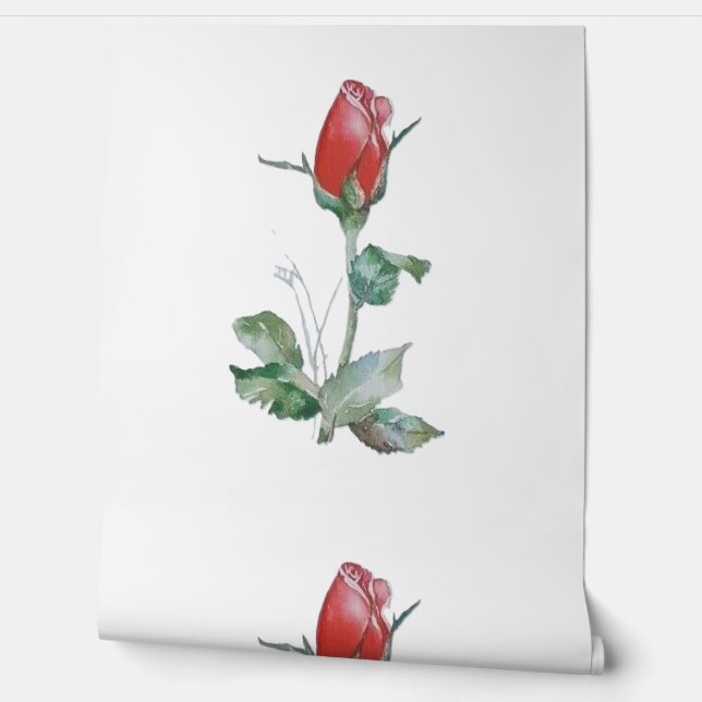 Papel Pintado Diseño de estilo rosa de papel tapiz (Desenrollar)