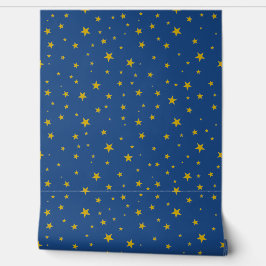 Papel Pintado Diseño de estrellas amarillas de cinco puntos