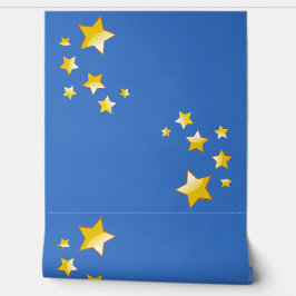 Papel Pintado Diseño de estrellas amarillas de cinco puntos