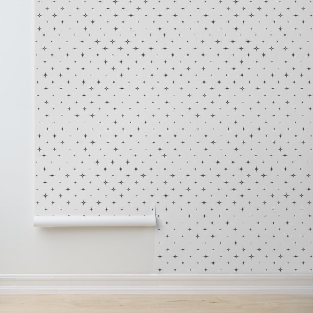 Papel Pintado Diseño de estrellas de cuatro puntos (Solicitud)