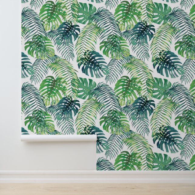 Papel Pintado Diseño de follaje tropical (Solicitud)