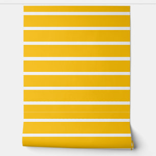 Papel Pintado Diseño de franjas amarillas y blancas