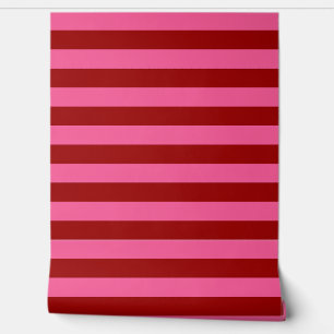 Papel Pintado Diseño de franjas rosadas rojas maroon