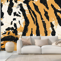 Diseño de impresión de tigre de Moda Boho