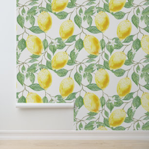 Papel Pintado Diseño de Lemons & Leaves