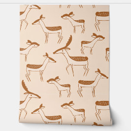 Papel Pintado Diseño de manada de ciervos