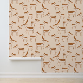 Papel Pintado Diseño de manada de ciervos