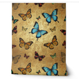Papel Pintado Diseño de mariposa auténtico texturizado de alta g