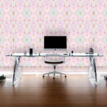 Diseño de mosaico rosa y verde