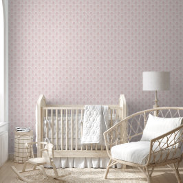 Papel Pintado Diseño de ondas de rubor rosa