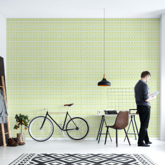 Papel Pintado diseño de patrón de flujo botánico