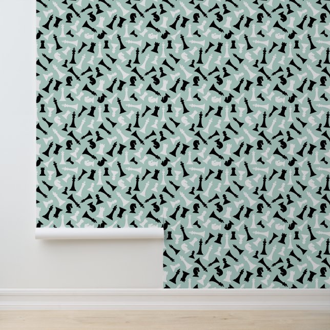 Papel Pintado Diseño de piezas de ajedrez (Solicitud)