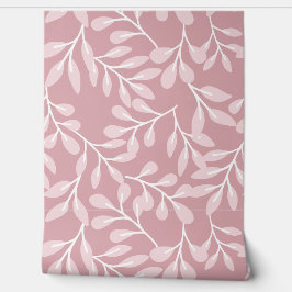 Papel Pintado Diseño de Rose Mauve Leafy