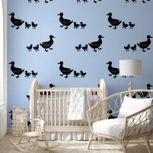 Papel Pintado Diseño de silueta de patos