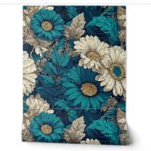 Diseño decorativo floral retro Daisy femenino