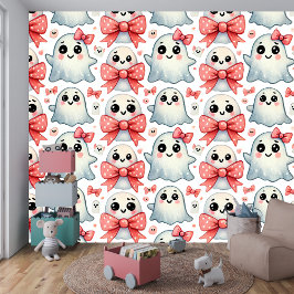 Papel Pintado Diseño del tema de Halloween de Cute Ghost Pastel