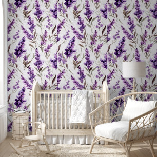 Papel Pintado Diseño elegante de decoración de color morado