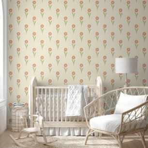 Papel Pintado Diseño elegante del patrón floral clásico