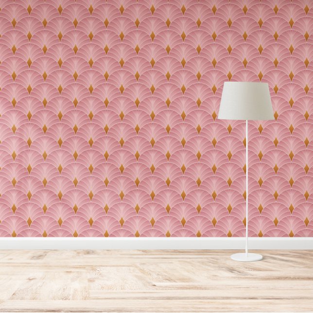 Papel Pintado Diseño geométrico del patrón Art Decó de gradiente (Subido por el creador)