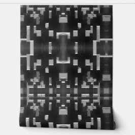 Papel Pintado Diseño geométrico moderno abstracto en blanco y ne