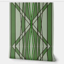 Papel Pintado Diseño geométrico verde