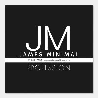 Diseño minimo profesional moderno | Blanco y negro