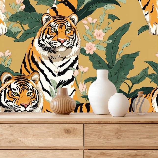 Papel Pintado Diseño moderno de impresión de tigres (Subido por el creador)