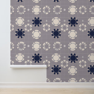 Papel Pintado Diseño moderno del patrón de Cuadrícula de Chip de
