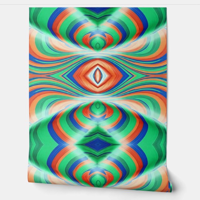 Papel Pintado Diseño moderno multicolor (Desenrollar)