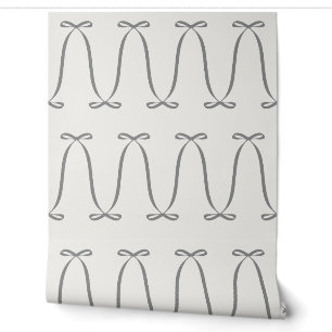 Papel Pintado Diseño moderno neutral elegante con patrón de lazo