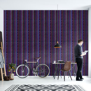 Papel Pintado diseño tribal púrpura