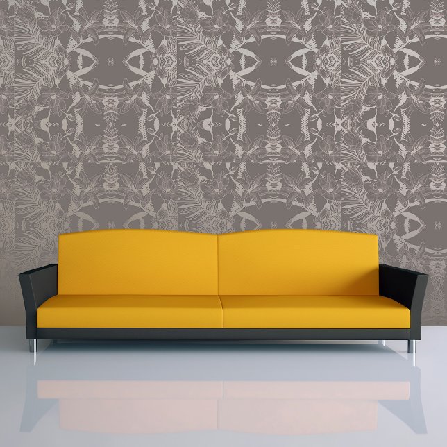 Papel Pintado ¡Diseño único! Lirio sin soldadura Floral Pela y P (Unique Design! Seamless Lily Floral Peel and Stick Wallpaper)
