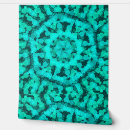 Papel Pintado Diseño verde abstracto geométrico