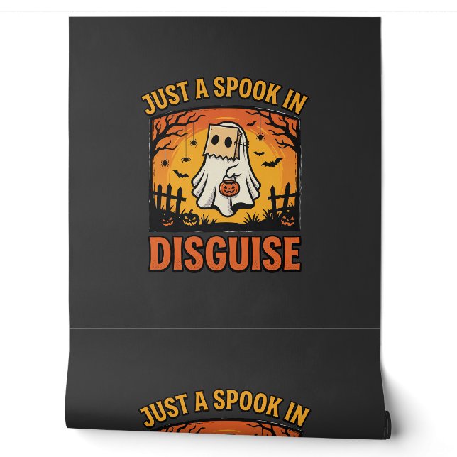Papel Pintado Disfraz de Fantasma de Halloween (Desenrollar)