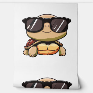 Papel Pintado Disfraz de gafas de sol de tortuga linda Halloween
