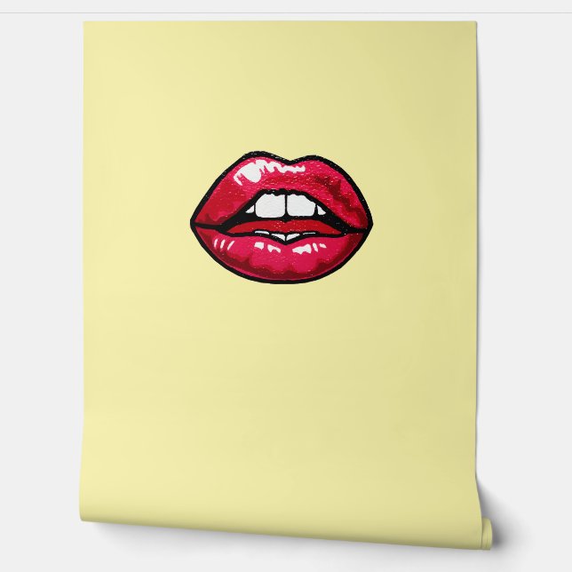 Papel Pintado diversión con fondo de pantalla de labios (Desenrollar)