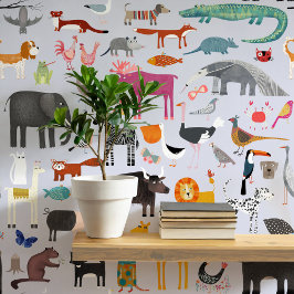 Papel Pintado Diversión en el arte de los animales